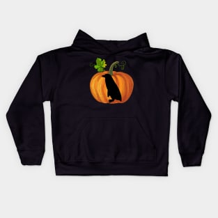 Penguin in pumpkin Kids Hoodie